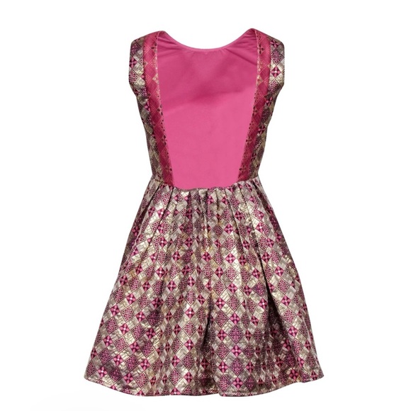 Tuckernuck Champagne Dreams Essie brocade Elegant Sleeveless Dress NEW - Picture 5 of 9